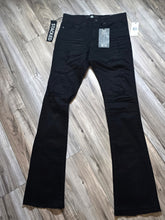 Load image into Gallery viewer, Jordan Craig Men Stacked Ripped and Repair Jeans Black (JTF990R)
