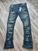 Load image into Gallery viewer, Jordan Craig Martin Stacked Ripple Effect Distressed Jeans (Lager) JTF1157