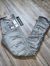 Load image into Gallery viewer, Jordan Craig Martin Stacked Ripple Effect Distressed Jeans (Artic Grey) JTF1157