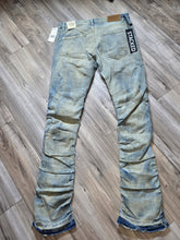 Load image into Gallery viewer, Jordan Craig Martin Stacked Ripple Effect Distressed Jeans (Cream Wash) JTF1157