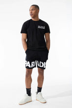 Load image into Gallery viewer, Jordan Craig Paradise T-Shirt &amp; Paradise Knit Shorts (Black)