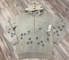 Load image into Gallery viewer, JORDAN CRAIG SYIP ZIP UP HOODIE (CEMENT WASH)