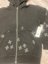 Load image into Gallery viewer, JORDAN CRAIG SYIP ZIP UP HOODIE (JET BLACK)