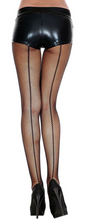 Load image into Gallery viewer, Dance MUSIC LEGS FISHNET STOCKINGS W/ THICK BACKSEAM