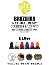 Load image into Gallery viewer, HARLEM 125 BRAZILIAN NATURAL REMY GLUELESS LACE WIG (BL044) "12"
