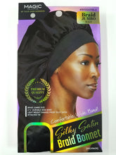Load image into Gallery viewer, MAGIC COLLECTION SILKY SATIN BRAID BONNET