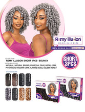Load image into Gallery viewer, JANET COLLECTION REMY ILLUSION SHORT 3PCS BOUNCY