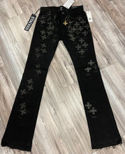 Load image into Gallery viewer, JORDAN CRAIG SYIP CROSS MARTIN STACKED JEANS (BLACK)