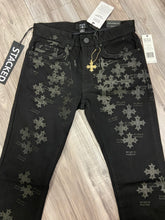 Load image into Gallery viewer, JORDAN CRAIG SYIP CROSS MARTIN STACKED JEANS (BLACK)