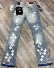 Load image into Gallery viewer, JORDAN CRAIG SYIP CROSS MARTIN STACKED JEANS (LIGHT BLUE)