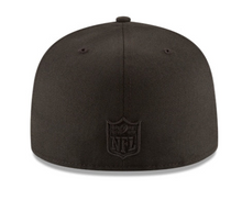 Load image into Gallery viewer, NEW ERA DETROIT LIONS BLACK ON BLACK 59FIFTY FITTED