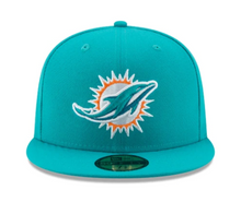 Load image into Gallery viewer, NEW ERA MIAMI DOLPHINS TEAL 59FIFTY FITTED
