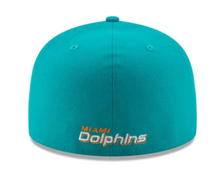 Load image into Gallery viewer, NEW ERA MIAMI DOLPHINS TEAL 59FIFTY FITTED