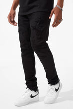 Load image into Gallery viewer, JORDAN CRAIG STRATOSPHERE SEAN SLIM TAPER FIT JEANS JS2310A (JET BLACK)