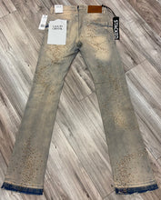 Load image into Gallery viewer, JORDAN CRAIG LIQUID CRYSTAL- RHINESTONE STACKED JEANS JTF2316 (CREAM WASH)