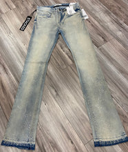 Load image into Gallery viewer, JORDAN CRAIG LIQUID CRYSTAL- RHINESTONE STACKED JEANS JTF2316 (ICE ANTIQUE)
