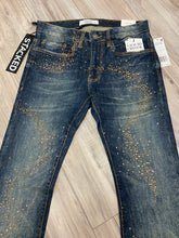 Load image into Gallery viewer, JORDAN CRAIG LIQUID CRYSTAL- RHINESTONE STACKED JEANS JTF2316 (VINTAGE)