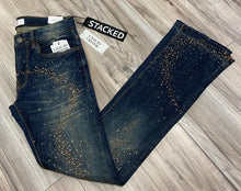 Load image into Gallery viewer, JORDAN CRAIG LIQUID CRYSTAL- RHINESTONE STACKED JEANS JTF2316 (VINTAGE)