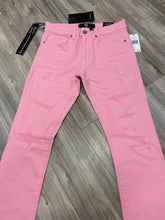 Load image into Gallery viewer, JORDAN CRAIG STACKED JEANS WITH SHREDS JTF934R (PINK)