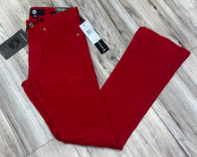 Load image into Gallery viewer, JORDAN CRAIG STACKED JEANS WITH SHREDS JTF934R (RED)