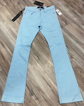 Load image into Gallery viewer, JORDAN CRAIG STACKED JEANS WITH SHREDS JTF934R (SKY BLUE)