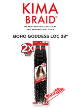 Load image into Gallery viewer, HARLEM 125 KIMA BRAID BOHO GODDESS LOC 28"2x(KGD28)