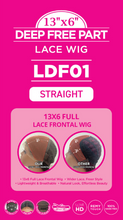 Load image into Gallery viewer, HARLEM 125 ULTRA HD LACE 13x6 GLUELESS LACE WIG 22" LDF01 (1B)