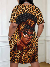 Load image into Gallery viewer, WOMEN'S LEOPARD PATTERN DRESS