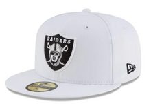 Load image into Gallery viewer, NEW ERA LAS VEGAS RAIDERS WHITE 59FIFTY FITTED
