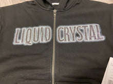 Load image into Gallery viewer, JORDAN CRAIG LIQUID CRYSTAL BLACK ZIPDOWN HOODIE
