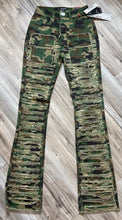 Load image into Gallery viewer, RED FOX WOMEN'S STACKED FRAYED HEAVY TWILL PANTS PA4416 (WOODLAND)