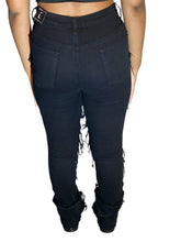 Load image into Gallery viewer, RED FOX WOMEN'S STACKED TWILL PANTS PA4418 (JET BLACK)