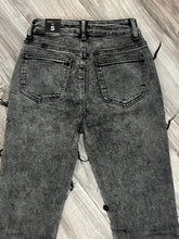 Load image into Gallery viewer, RED FOX WOMEN'S STACKED FRAYED DENIM PANTS PA4454 (ACID BLACK)