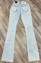 Load image into Gallery viewer, RED FOX WOMEN'S STACKED FRAYED DENIM PANTS PA4454 (ACID BLUE)