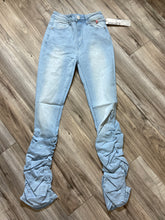 Load image into Gallery viewer, REDFOX WOMEN'S 5 POCKET DENIM STACKED JEANS PA4462 (LT. BLUE)