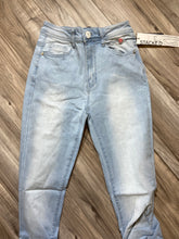 Load image into Gallery viewer, REDFOX WOMEN'S 5 POCKET DENIM STACKED JEANS PA4462 (LT. BLUE)