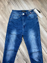 Load image into Gallery viewer, REDFOX WOMEN'S 5 POCKET DENIM STACKED JEANS PA4462 (MED.BLUE)