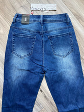Load image into Gallery viewer, REDFOX WOMEN'S 5 POCKET DENIM STACKED JEANS PA4462 (MED.BLUE)