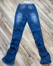 Load image into Gallery viewer, REDFOX WOMEN'S 5 POCKET DENIM STACKED JEANS PA4462 (MED.BLUE)