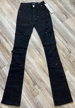 Load image into Gallery viewer, REDFOX WOMEN'S HEAVY TWILL STACKED PANTS PA4435 (JET BLACK)