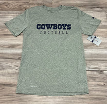 Load image into Gallery viewer, NIKE DALLAS COWBOYS DRI-FIT ESSENTIAL WORDMARK TEE - GREY