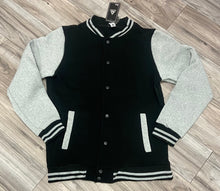 Load image into Gallery viewer, ACCESS MEN'S VARSITY JACKET (BLACK/GREY)