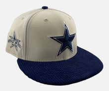 Load image into Gallery viewer, Dallas Cowboys New Era 50th Ann. Corduroy Brim Authentic 59Fifty (Cream/Navy)
