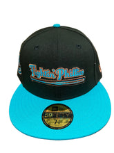 Load image into Gallery viewer, Philadelphia Phillies Fightin' Phillies Authentic Custom 59Fifty Cap (Black/Teal)