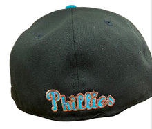 Load image into Gallery viewer, Philadelphia Phillies Fightin' Phillies Authentic Custom 59Fifty Cap (Black/Teal)