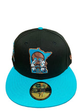 Load image into Gallery viewer, Minnesota Twins All Star Game Patch Authentic Custom 59Fifty Cap (Black/Teal)