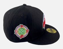 Load image into Gallery viewer, Philadelphia Phillies New Era 100th Anniversary Authentic 59Fifty (Black/Mint)
