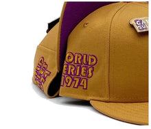 Load image into Gallery viewer, Oakland Athletics New Era 1974 World Series Authentic 59Fifty (P.B./Jelly NO PIN)