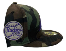 Load image into Gallery viewer, Colorado Rockies New Era Felt Patch Custom Authentic 59Fifty (Camo)