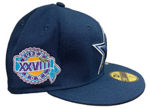Load image into Gallery viewer, Dallas Cowboys New Era Super Bowl Patch Authentic 59Fifty (Navy/Pink)